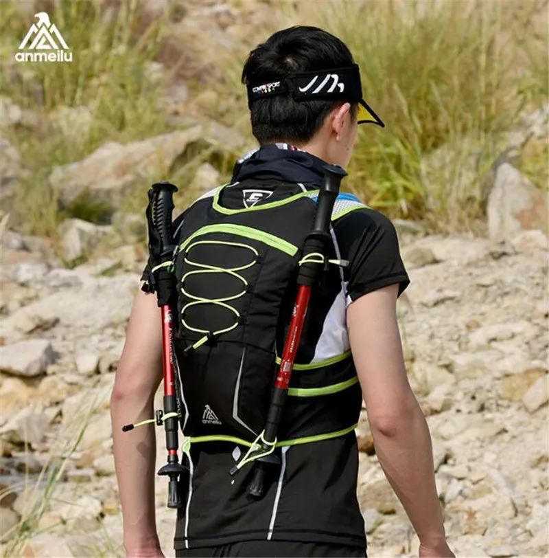 ANMEILU Running 5L bolsa de correr al aire libre Mochila De maratón escalada ligera Camping senderismo ciclismo bolsa de hidratación chaleco paquete