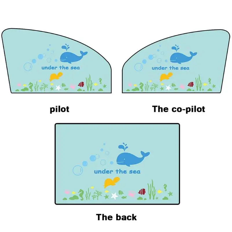 Мультяшный магнитный автомобильный солнцезащитный козырек от солнца на боковое окно, занавес, летний Регулируемый солнцезащитный козырек для детей, солнечные УФ-пленки