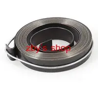 Dark Gray Metal Drill Press Quill Feed Return Coil Spring 10mm Width 0.8mm Thickness 54mm OD 60mm OD with Hook 1