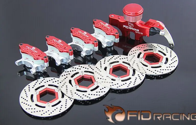 

4 wheel hydraulic brake set for Baja 5B.SS 5T(red color)