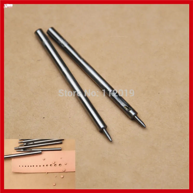 

New 2pcs/set 0.8 / 1mm Exclusive Mini Leather Hole Punch Leather Round Hole Cut Punch