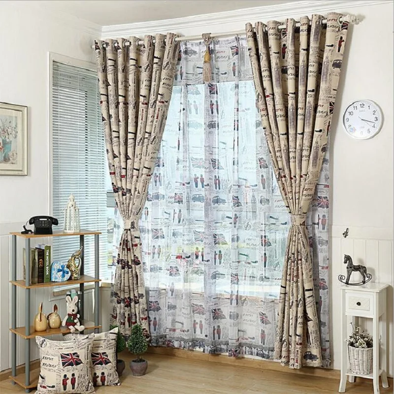 Compra cortinas de estilo vintage online al por mayor de china ...