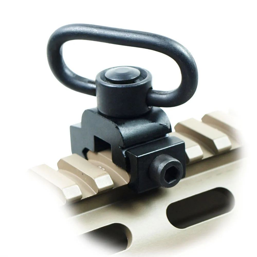 

For Gun Rifle Gun Quick Detach Release Sling Swivel Scope Mount Ring Quick Detachable Button Strap Ring Holder Support