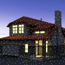 Мини Рождество снегопад проектор движущийся Снег Открытый сад лампа освещение с дизайном «Снежинка» для рождественские вечерние SKD88