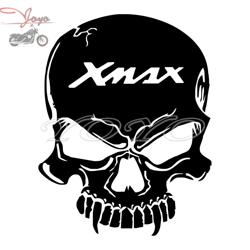 

Free shipping XMAX logo skull adhesive sticker fender decal fuel tank stickers for YP125 YP250 X-Max
