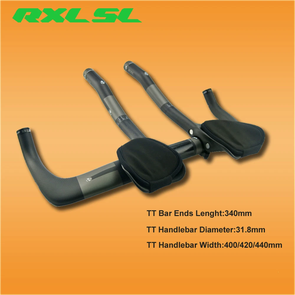 RXL SL велосипедный руль для триатлона 3K матовый Aero TT Bar 400/420/440 мм удлинитель|bicycle