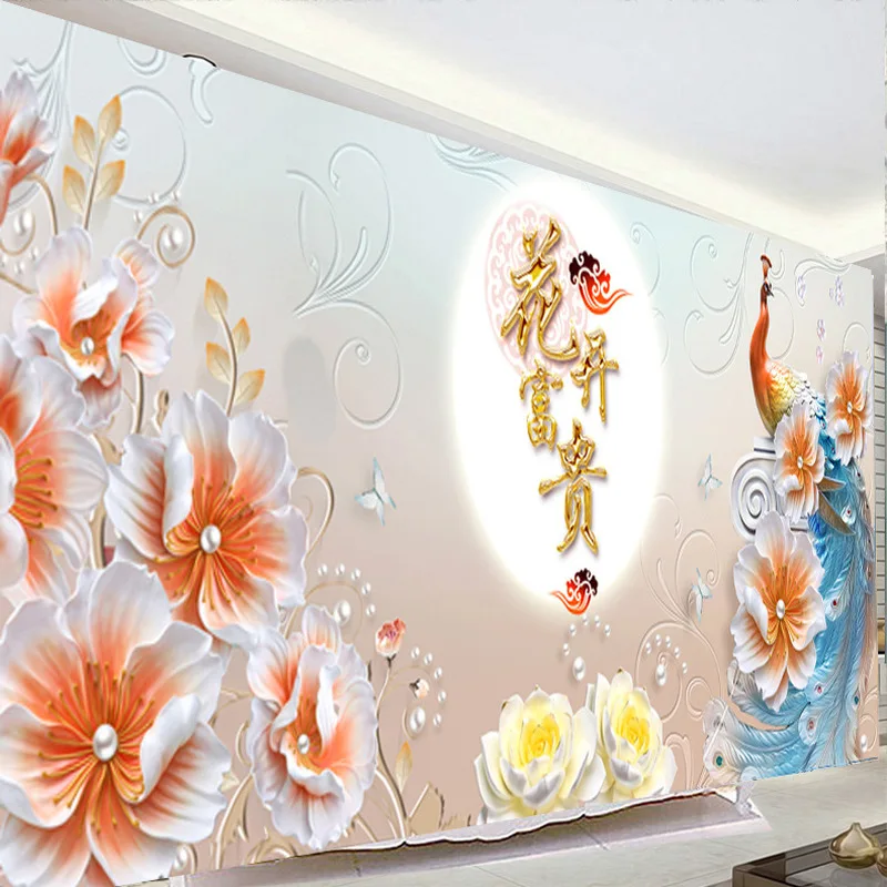 

QIANZEHUI,DIY Diamond Embroidery,Round Diamond Blossoming rich peacock Full rhinestone Diamond painting cross stitch,needlework