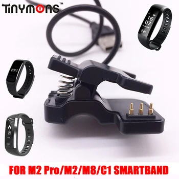 

30cm Smartband Charging Cable For Tinymons M2 Pro M8 C1 Heart Rate Smart Wristband Bracelet 3 Pin Charger Replacement USB