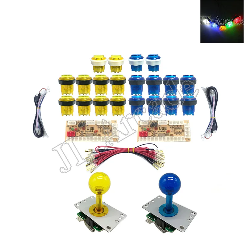 

Bartop arcade game machine sanwa button console cabinet 1 player kit arcade joystick diy set coin machine acceptor selector