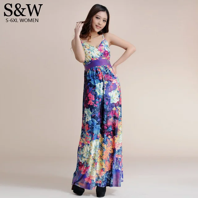 Aliexpress.com : Buy Summer Dress 2016 Sexy Bohemia Women Maxi - 640x640 - jpeg Purple Plus Size Summer Dresses