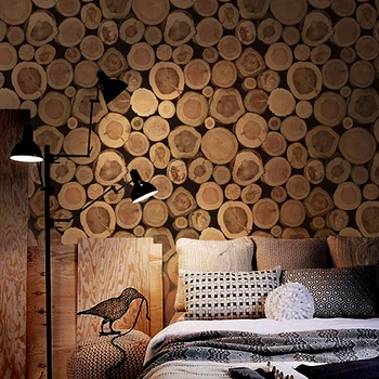 

Sale Super Thick 3D Wood Log Texture Embossed Pvc Waterproof Wall Paper Roll Living Room Desktop Wallpaper Mural Papel De Parede