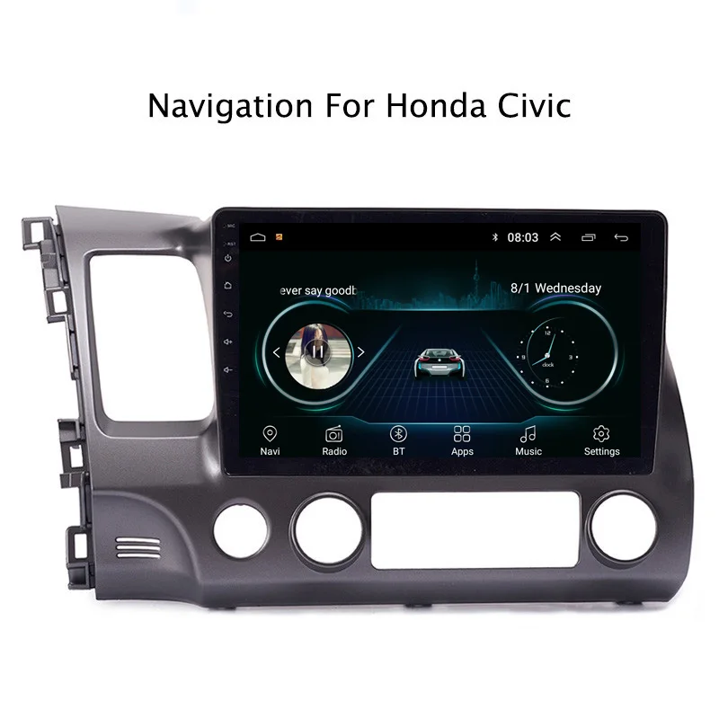 Ectwodvd 9 &quotAndroid 8 1 автомобильный DVD плеер gps навигация для Honda Civic 2004 2005 2006 2007 2008 2009 2010