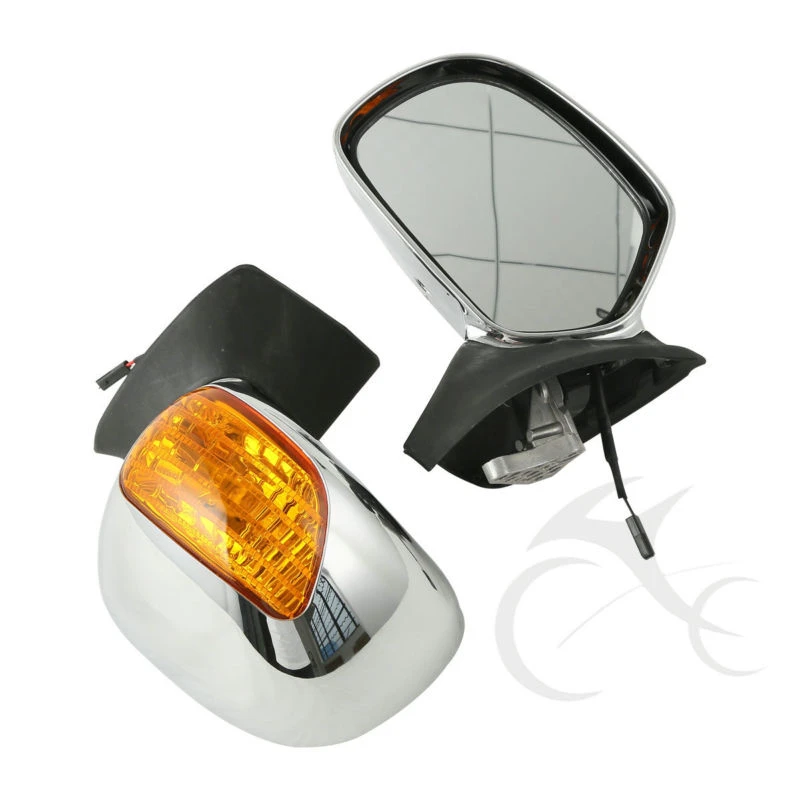 

Left & Right Rear View Mirror w/ Turn Signals For Honda Goldwing GL1800 01-11 09 Motorcycle Accessories