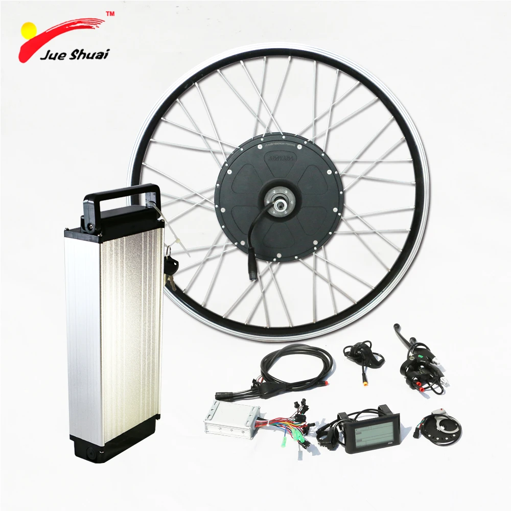 Voilamart Electric Bicycle Kit 26″ Front Wheel 48V 1000W EBike Conversion Kit, Cycling Hub