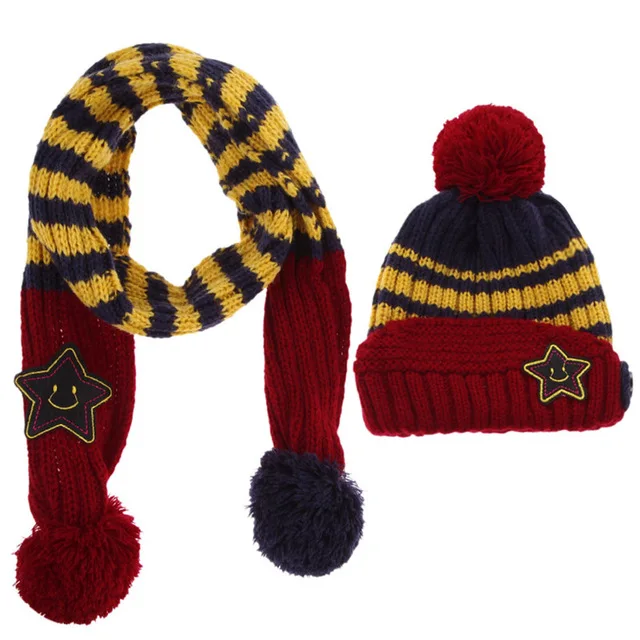 Lovely-New-Winter-Kids-Hat-Smile-Star-Print-Children-Skullies-Beanies-Scarf-Hat-Set-for-Baby.jpg_640x640 (4)