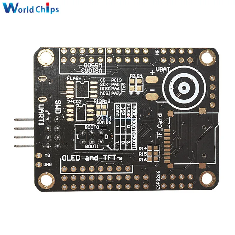 Мини STM32F103C8T6 Система ARM макетная плата STM32 51 модуль основной платы wifi ESP8266 NRF24L01 интерфейс с кабелем