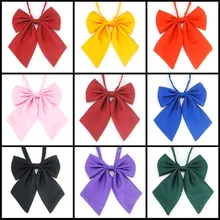 1 шт. классический японский школьный женский JK форменный галстук-бабочка милые чистые цвета Лолита галстук 9 цветов косплей