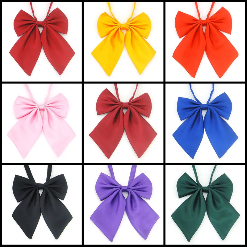 1Piece Classic British Japanese School Girls JK Uniform Bow Tie Cute ...