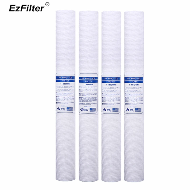 Clear Choice Sediment Water Filter 1 Micron 20 x 4.50 Water Filter Cartridge Replacement 20 inch RO System 255493-43 ECP1-20BB PBB-P20-1 1-Pk Clear Choice Sediment Water Filter 1 Micron 20 x 4.50 Water Filter Cartridge Replacement 20 inch RO System 255493-43 ECP1-20BB PBB-P20-1 1-Pk