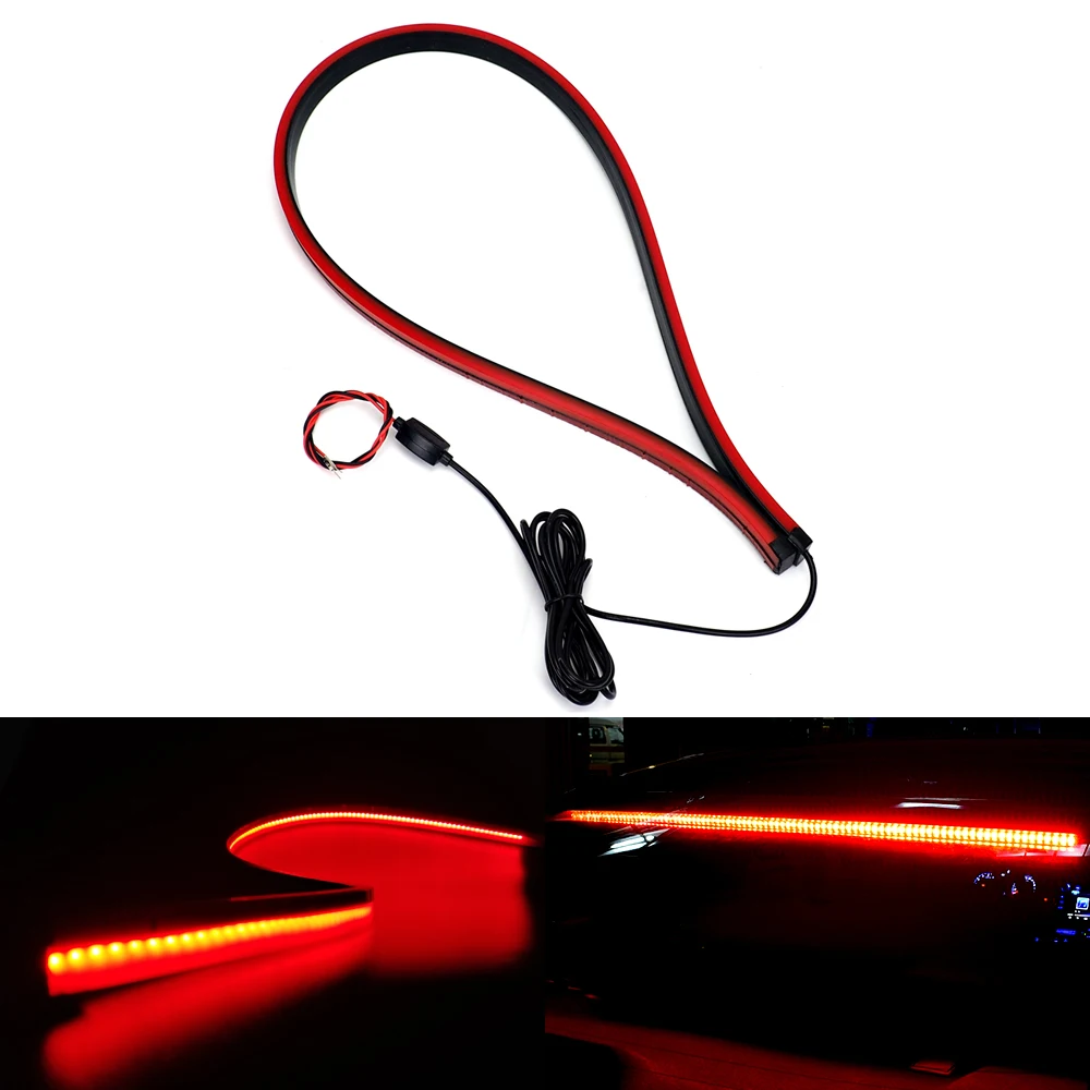 180pcs LED 90cm Super Bright Additional Brake Lights Car Third Brake