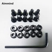 10 комплектов для KeyMod болт и гайка Сменный Набор для Keymod рельсовых секций(10 x винтов и 10 x гаек