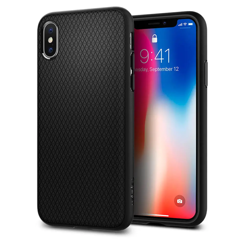 Koop 100% Originele SPIGEN Vloeibare Lucht Armor Case voor iPhone XS X