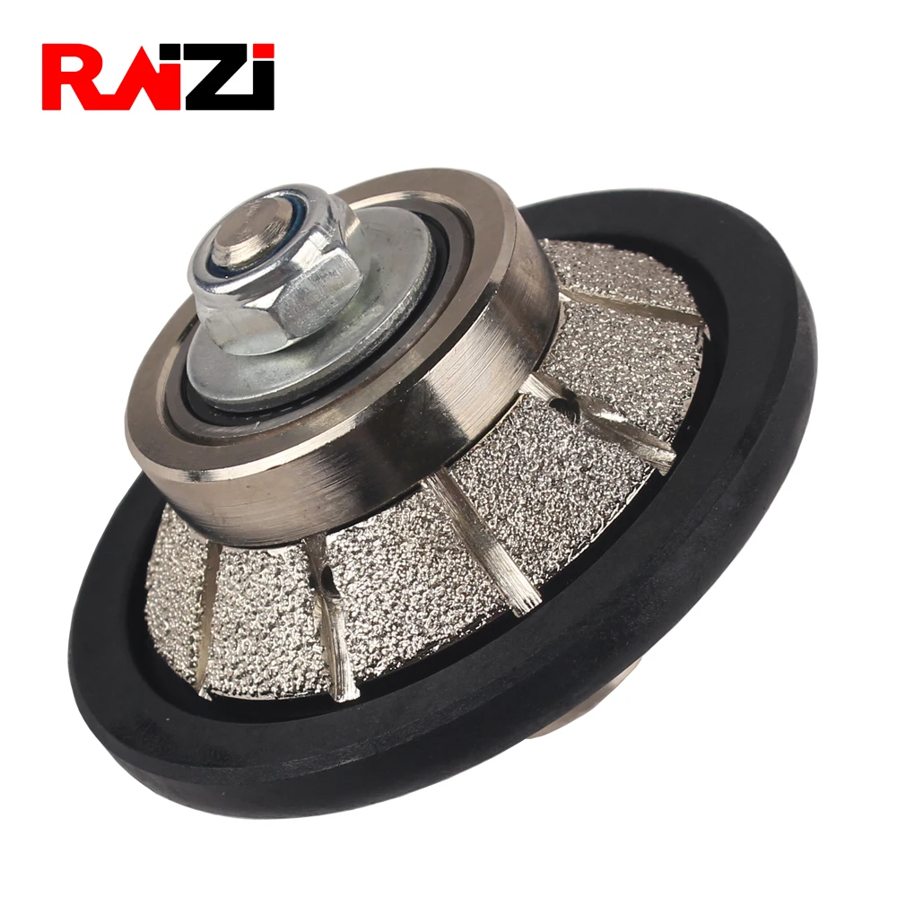 Raizi Vacuum Brazed Hand Profiler Wheel Bevel 5-20 mm Diamond Profile Grinding Wheel For Angle Grinder On Granite Marble Stone Raizi Vacuum Brazed Hand Profiler Wheel Bevel 5-20 mm Diamond Profile Grinding Wheel For Angle Grinder On Granite Marble Stone