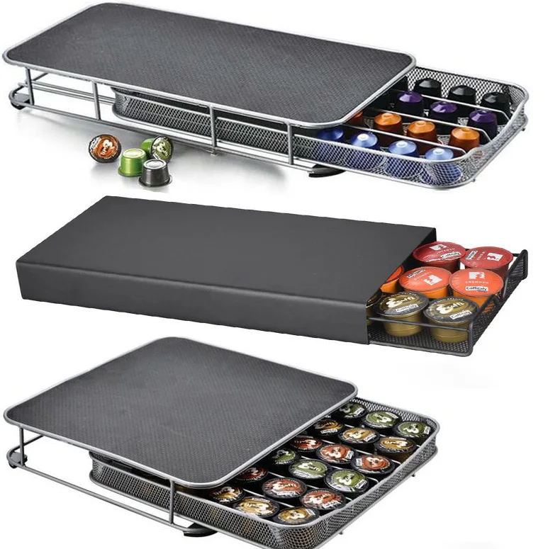 

Coffee Pod Holder Storage Drawer Coffee Capsules Organizer for Dolce Gusto Capsules Storage Coffee Machine Base