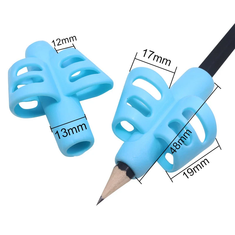 40 шт. ручка с двойным пальцем силиконовая подставка для ручек Студенческая ручка для письма коррекционное устройство Детские Канцелярские принадлежности подарки