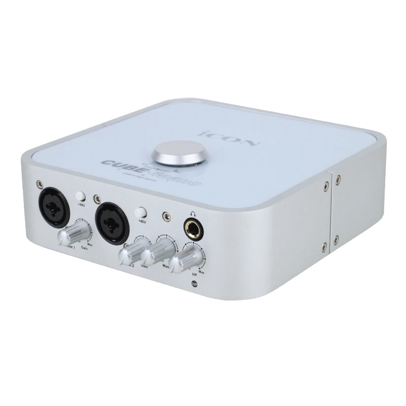 ICON cube 4NANO 4 в 4 из компьютера профессиональная внешняя звуковая карта USB запись аудио интерфейс двойной микрофон полный дуплекс