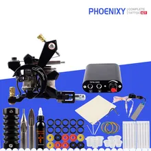 Стартовый набор татуировки 1 пулемет набор 30 мл чернила пигмент комплекты питания аксессуары постоянный макияж начинающих наборы татуировок