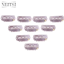 Neitsi U Shape Clips Stainless Steel Hair Snap Clips for Feather Clip In Hair Extensions Wigs Weft 2.8cm 50pcs/pack 4 Colors цена Neitsi U Shape Clips Stainless Steel Hair Snap Clips for Feather Clip In Hair Extensions Wigs Weft 2.8cm 50pcs/pack 4 Colors цены онлайн