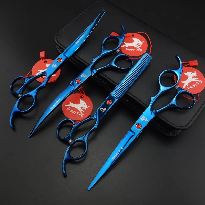 

7" Professional Pet Grooming Scissors,Straight scissors & Thinning scissors & up-Curvedscissors & down-Curved scissors D716