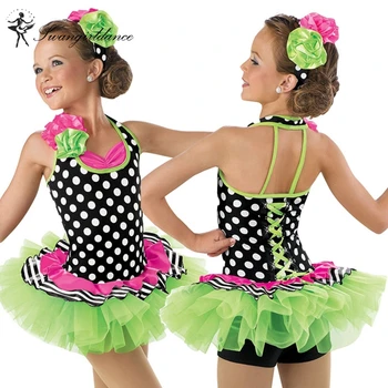 

kid stage performance dance costume ballerina girl tutu Colorful child dance costume ballet tutu BL0005