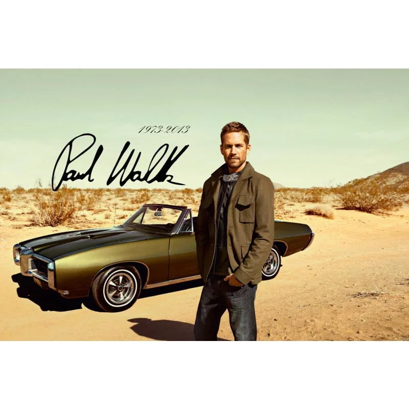 Постер Paul Walker на заказ тканевые постеры для домашнего декора лучший подарок