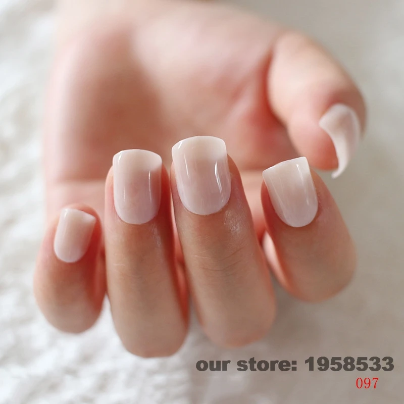

2016 Fashion Light Pink Office False Nail Art Tips Fake Nails Decoration Patch Manicure Tips Accessory Daily Use 097