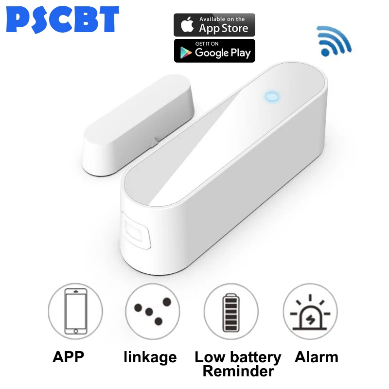

WIFI Door Magnetic Window Sensor APP Control Android IOS Notification Alert Home Burglar Alarm Detector