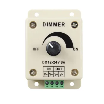 

LED Dimmer 8A 30A 96W 360W DC12V-24V Adjustable Brightness Lamp Strip Light Driver Single Color Controller 5050 3528 Tape strip