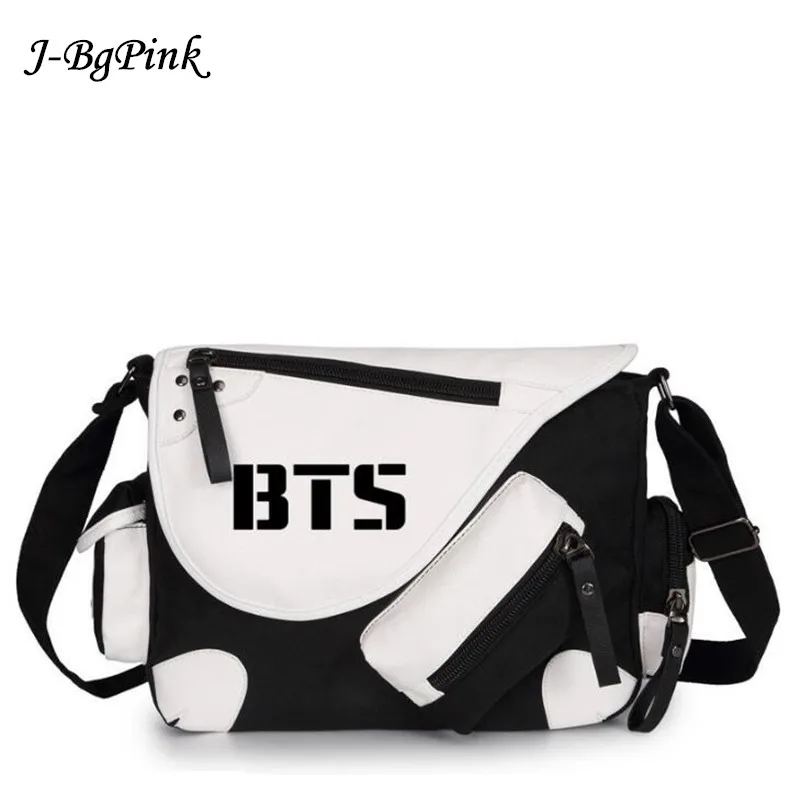 

Bangtan Boys BTS mochilas kpop canvas Messenger bag BTS school bag boys vintage bagpack women shoulder bags cute girls