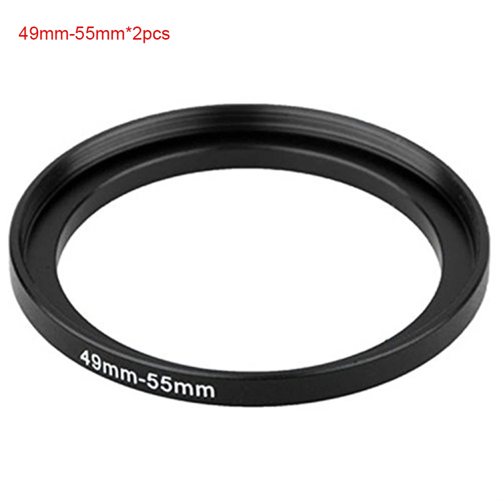 

JUST NOW High-quality 2PCS 49-55MM Step-Up Ring Filter Adapter (49MM Lens to 55MM Accessory) (2 PCS Ring Filter Adapter)