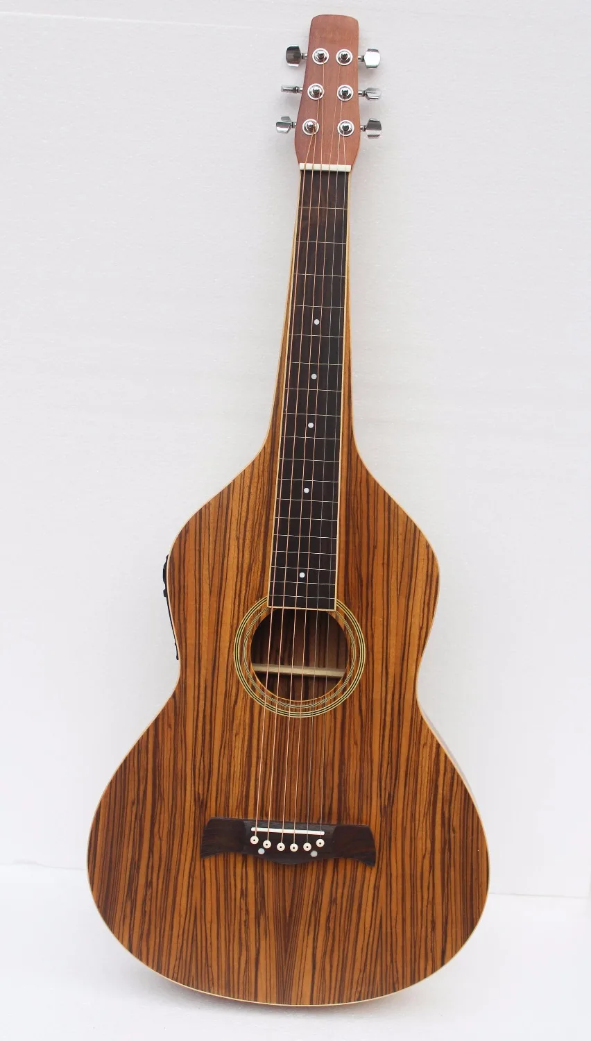 zebra wood Weissenborn guitar, hawaii guitar ,handmade Weissenborn