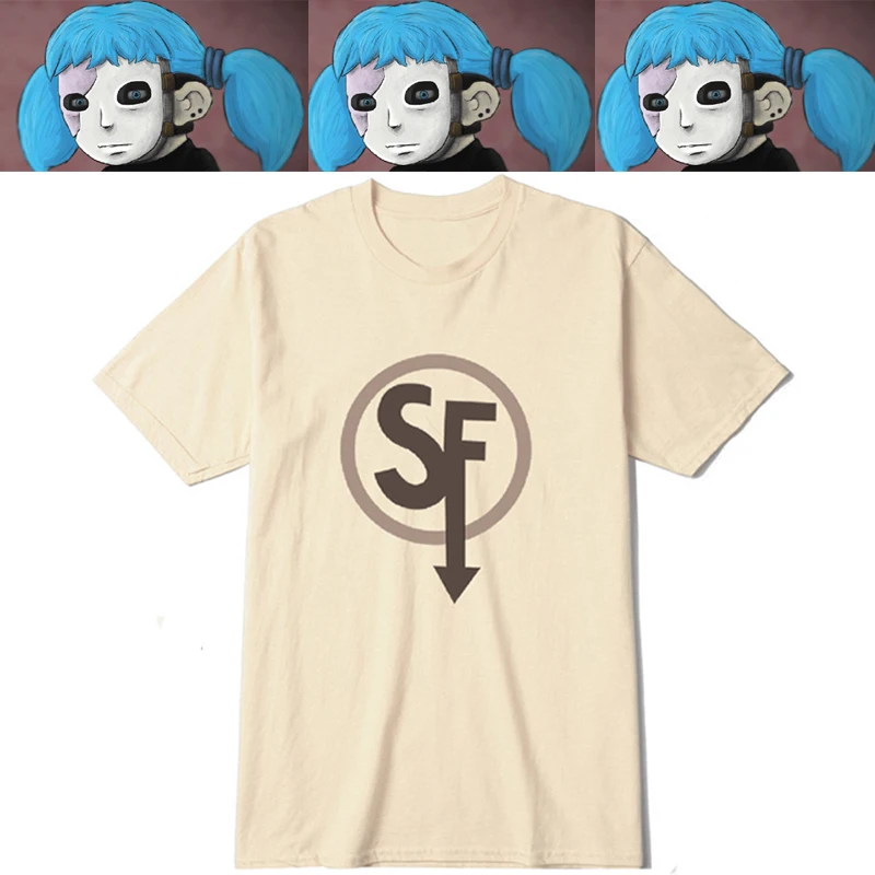 

Game Sally Face T-Shirt Cosplay Costume Vintage Cotton Tees Short Sleeve Sallyface T Shirts Summer Larry Johnson