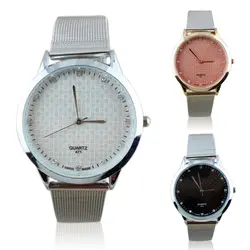 Лидер продаж роскошные серебряные пара любитель Дизайн часы Нержавеющая сталь кварцевые наручные часы для Для женщин Для мужчин новый