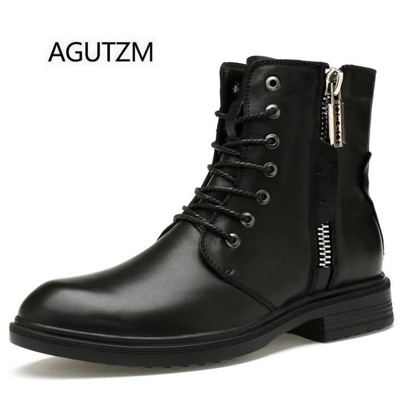 rubber sole boots men's