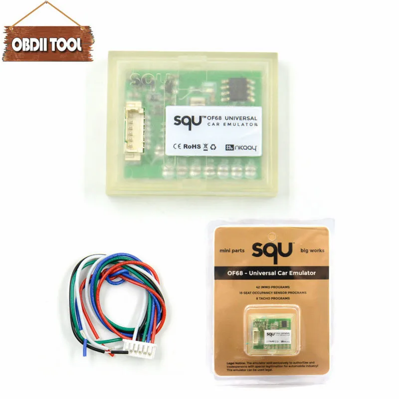 

SQU OF68 Car Emulator Universal SQU OF68 Car Emulator Mini Parts Big Works SQU OF68 Support IMMO Seat Accupancy Sensor Tool
