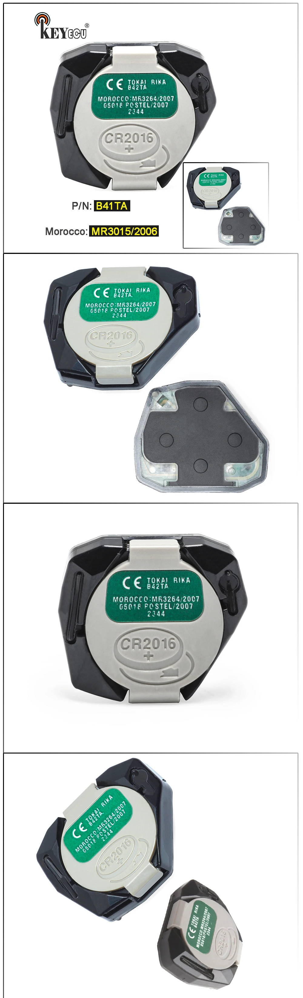 Keyforkess 433MHz P/N: B42TA 2 pulsanti tastiera remota originale per Toyota Hilux Fortuner 4Runner uso in HK TW thailandia brasile - HTB1tTqrKb1YBuNjSszhq6AUsFXaS