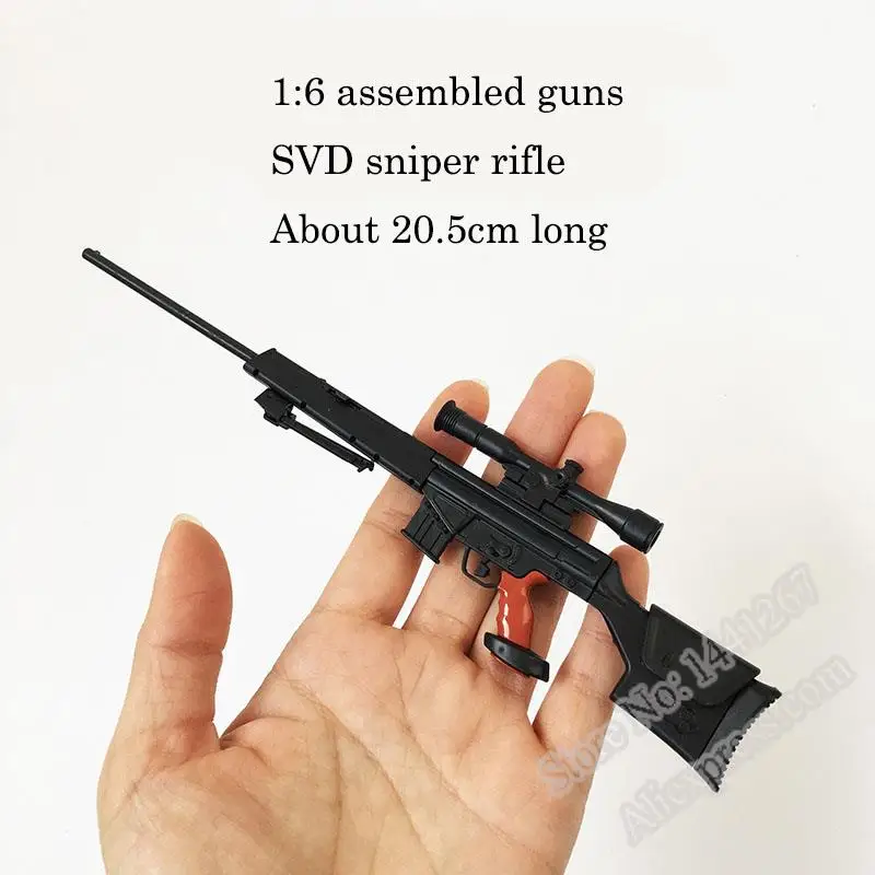 5 шт./компл. покрытием ружьё модель снайперская винтовка SVD, PSG-1, MK14, DSR-1, TAC-50 1:6 набор для сборки оружие для детей возрастом от 1", двигающиеся фигурки, коллекция игрушек