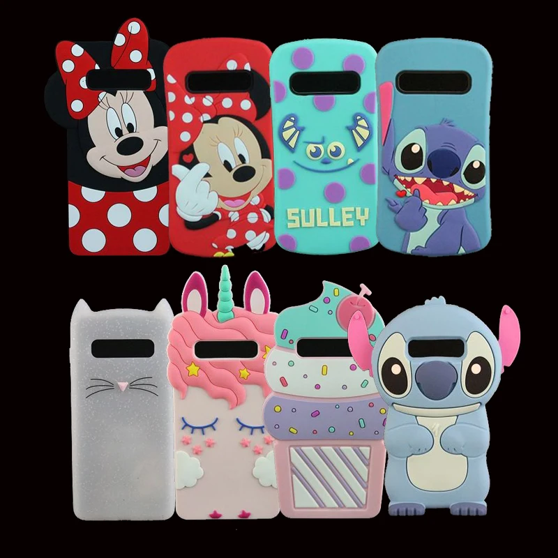 

For Samsung S10 Plus Cute 3D Silicon Cupcake Minnie Mickey Cartoon Soft Phone Case for Samsung S10 Lite S10E S10+ Rubber Cover