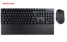 Metoo C300 Black/white Wireless Gaming Keyboard+Mouse combo set office gaming For computer Laptop games