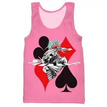 Аниме Охотник х Охотник хизока 3D Печатный Топ на бретелях для мужчин модный крутой летний топ на бретелях для работы Мужские Женские топы на бретельках